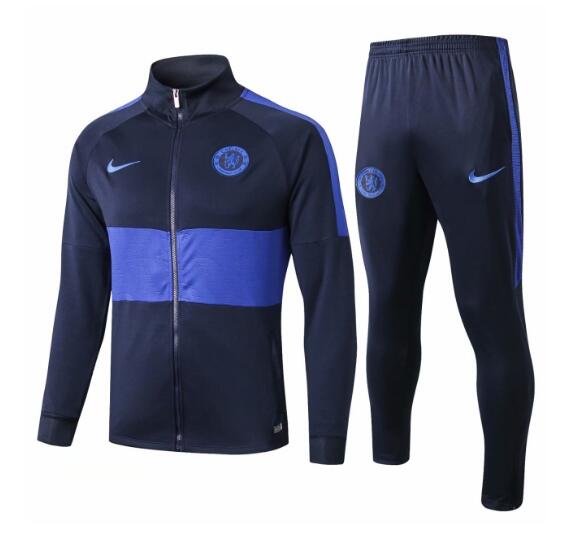 Traje de chaqueta de entrenamiento Chelsea 2020 azul